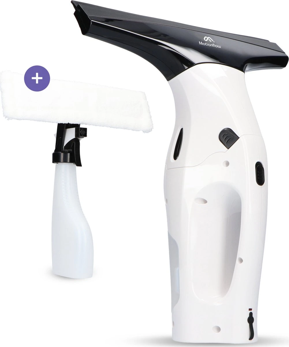 Motionflow Vacuüm Raamwisser - Elektrische Ruitenreiniger Met Inwasser - Oplaadbaar 3 Motionflow Vacuüm Raamwisser - Elektrische Ruitenreiniger Met Inwasser - Oplaadbaar