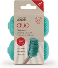 Duo Reserve Borstelkop Voor Afwasborstel, Set Van 2 Stuks, Licht Blauw - Joseph Joseph -Sparkle home Winkel 1015x1200 2