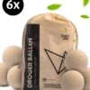 Drogerballen - Droogballen - Wasdrogerballen - Dryerballs - 6 Stuks - XL Formaat - Wol - Set -Sparkle home Winkel 1047x1200