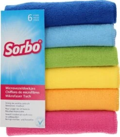 Sorbo Microvezeldoek - 6 Stuks - Assorti -Sparkle home Winkel 1048x1200 1