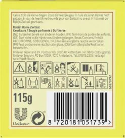 Robijn Zwitsal - Home Geurkaars - 115 Gram -Sparkle home Winkel 1090x1200 1