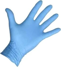 100x Nitril (Nitrile) Wegwerp Handschoenen - Blauw - Latex Vrij - Ongepoederd - Maat L -Sparkle home Winkel 1094x1200 4