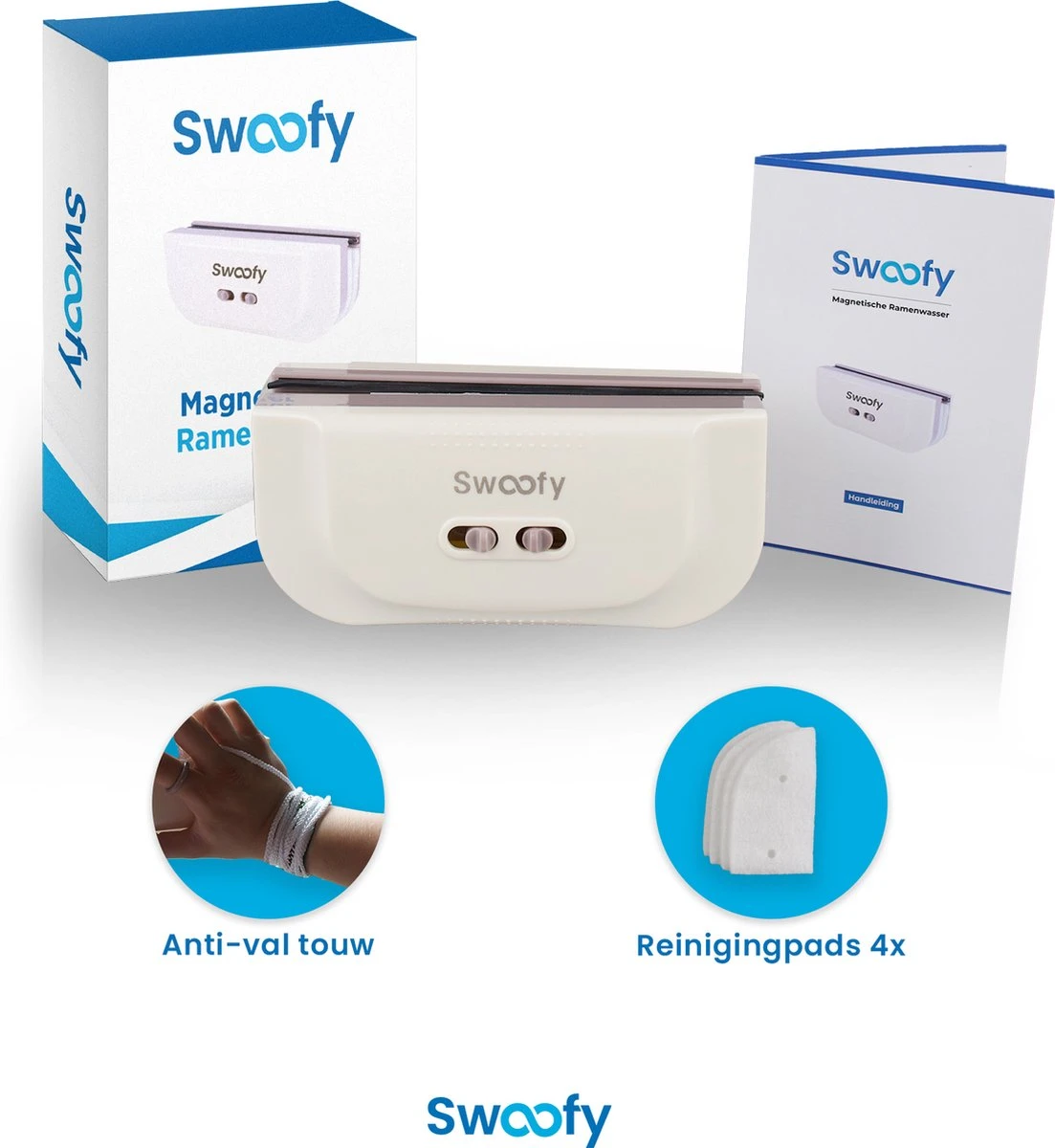 Swoofy® Magnetische Ramenwasser – Dubbelglas - Raamwasser – 3-35mm – Wit 10 Swoofy® Magnetische Ramenwasser – Dubbelglas - Raamwasser – 3-35mm – Wit - Afbeelding 8