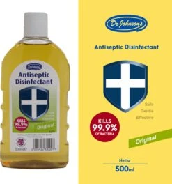 Dr Johnsons Ontsmettingsmiddel - 6 X 500ml Voordeelverpakking - Dettol Antiseptic Alternatief 8 Dr Johnsons Ontsmettingsmiddel - 6 X 500ml Voordeelverpakking - Dettol Antiseptic Alternatief -Sparkle home Winkel 1124x1200