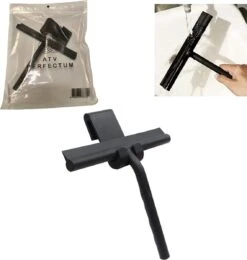 ATV PERFECTUM Douchewisser Zwart Met Ophangsysteem - Raamwisser- Trekker Douche - Silicone - 21cm X 16cm - Badkamer Accessoires - Douchewisser -Sparkle home Winkel 1139x1200 7