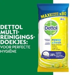Dettol - 320 Schoonmaakdoekjes Power & Fresh - Citrus 2x80 - Oceanfris 2x80 20 Dettol - 320 Schoonmaakdoekjes Power & Fresh - Citrus 2x80 - Oceanfris 2x80 -Sparkle home Winkel 1147x1200 11
