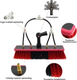 Kibani Telescoop Borstel 9m - Telescoopsteel Ramenwassen - Telescoopsteel Met Borstel - Telescoopsteel - Telescoopsteel Met Waterdoorvoer - Ramenwassen - Raamwisser Met Telescoopsteel - Raamwisser - Telescoopstelen -Sparkle home Winkel 1147x1200 6