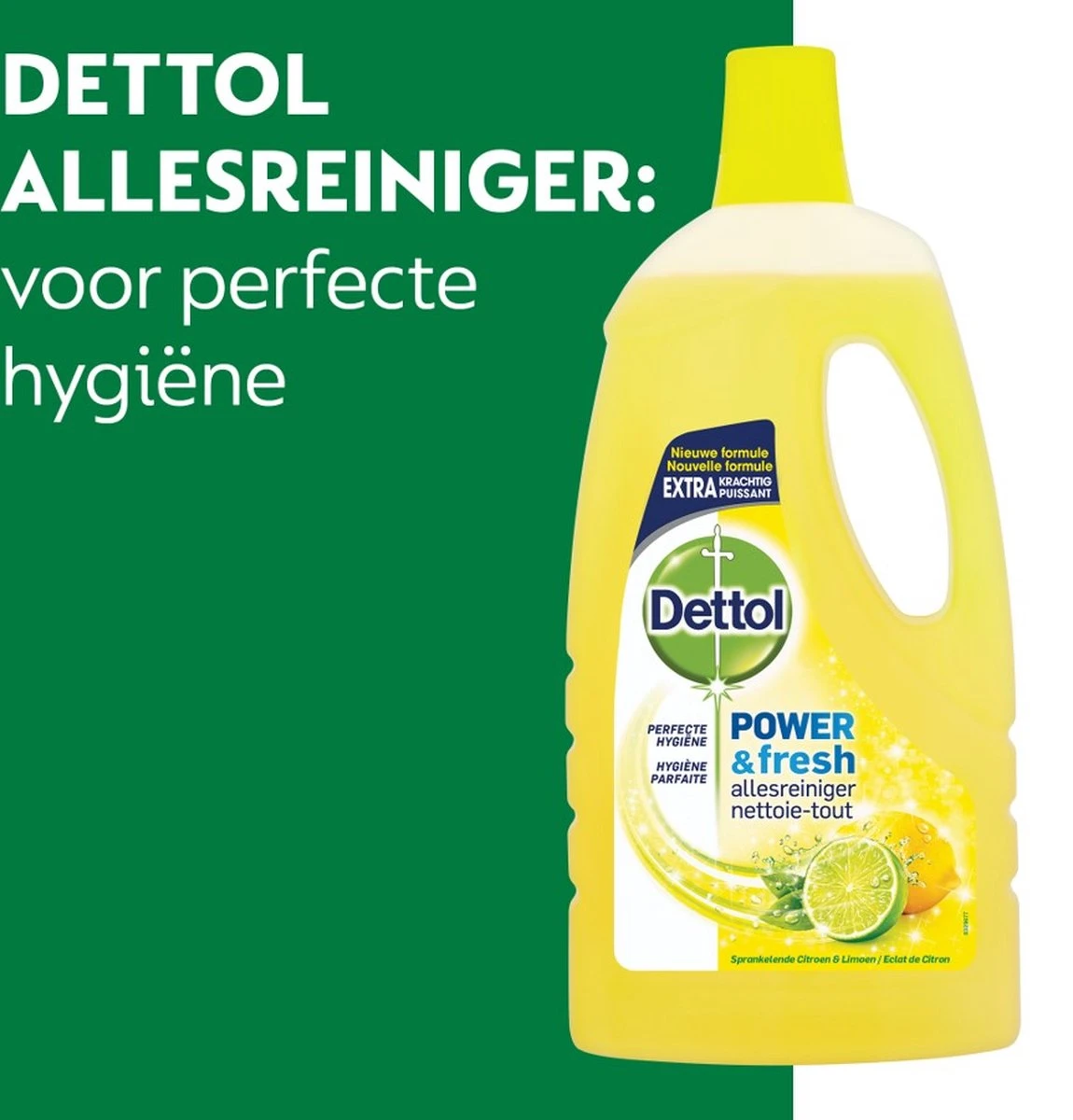 Dettol - Power & Fresh - Allesreiniger - Citrus - 8 X 1 Liter 4 Dettol - Power & Fresh - Allesreiniger - Citrus - 8 X 1 Liter - Afbeelding 2