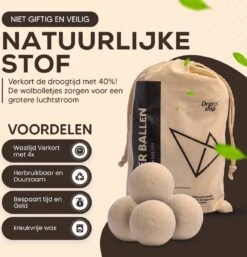 Drogerballen - Droogballen - Wasdrogerballen - Dryerballs - 6 Stuks - XL Formaat - Wol - Set 13 Drogerballen - Droogballen - Wasdrogerballen - Dryerballs - 6 Stuks - XL Formaat - Wol - Set -Sparkle home Winkel 1155x1200 2