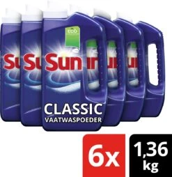 SUN® Sun Classic Normaal Vaatwaspoeder - 6 X 80 Wasbeurten - Voordeelverpakking 12 SUN® Sun Classic Normaal Vaatwaspoeder - 6 X 80 Wasbeurten - Voordeelverpakking -Sparkle home Winkel 1169x1200 2