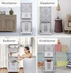 Sens Design Wassorteerder – Wasmand Met 3 Vakken - Op Wieltjes -Sparkle home Winkel 1169x1200 4