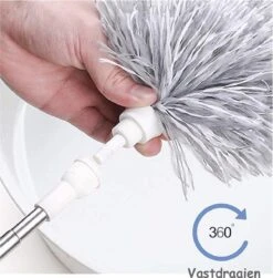Fain® Plumeau Met Telescoopsteel – Grijs – 80 Tot 240 Cm - Uitschuifbaar – Wasbaar - Flexibel 360° Draaibaar – Duster - Microvezel Ragebol -Sparkle home Winkel 1181x1200 5