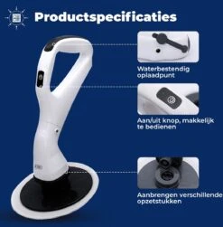 B-care Elektrische Schoonmaakborstel - 4 Opzetstukken - Wasborstel - Poetsmachine - Schrobborstel - Handborstel - Werkborstel - Schrobber - Boorborstel - Schoonmaakmiddelen - Reinigingsborstel -Sparkle home Winkel 1182x1200 3