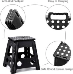 Buxibo - Kruk - Krukje - Keukentrap - Keukentrapje - Opvouwbaar Trapje - Keuken/Badkamer/Schuur Trapje - 29 X 24 X 40cm -Sparkle home Winkel 1187x1200 9