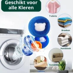 Merkloos Wasbol - Kat - Haarverwijderaar Voor Huisdieren - Haarverwijderaar - Wasbollen Voor Wasmachine - Wasbollen - 6 Stuks - Drogerballen. -Sparkle home Winkel 1195x1200 1