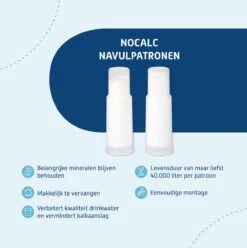 NoCalc Navulpatronen - 2 Stuks - Gebruik I.c.m. Electronic Sensor - Waterontharder - Waterontkalker -Sparkle home Winkel 1196x1200 1