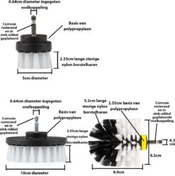 Kibani 3 Delige Borstelset Voor Boormachine - Wit - Voor Wielen, Tapijt En Bekleding - Schrobborstel – Boorborstel – Schuurborstel - Borstel Boormachine – Schoonmaakborstel – Reinigingsborstel – Tapijtreiniger - Borstelset 13 Kibani 3 Delige Borstelset Voor Boormachine - Wit - Voor Wielen, Tapijt En Bekleding - Schrobborstel – Boorborstel – Schuurborstel - Borstel Boormachine – Schoonmaakborstel – Reinigingsborstel – Tapijtreiniger - Borstelset -Sparkle home Winkel 1197x1200 8
