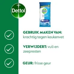 Dettol - Power & Fresh - Schoonmaakdoekjes - Oceaanfris - 4 X 80 Doekjes 11 Dettol - Power & Fresh - Schoonmaakdoekjes - Oceaanfris - 4 X 80 Doekjes -Sparkle home Winkel 1199x1200 12