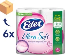 Edet Ultra Soft Xtra Long 4-laags Toiletpapier - 24 = 48 Rollen -Sparkle home Winkel 1200x1029 2