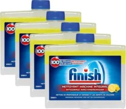 Finish Integrale Machinereiniger Citroen Vaatwasser - 4x 250 ML - Voordeelpak -Sparkle home Winkel 1200x1036 2