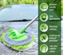 Merkloos Professionele Telescopische Wasborstel + Tonova Pen - Auto Schoonmaakborstel - Anti Slip - Auto, Caravan & Camper - Uitschuifbaar - Groen -Sparkle home Winkel 1200x1042 2