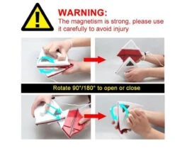 Merkloos Magnetische Raamwisser - Ruitenreiniger - Dubbel Glas - Rood - 5-24 Mm Glas -Sparkle home Winkel 1200x1050 3