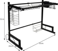 Afdruiprek Droger Zwart Voor Bestek Boven De Gootsteen 65 Cm X 29 Cm X 52 Cm 18 Afdruiprek Droger Zwart Voor Bestek Boven De Gootsteen 65 Cm X 29 Cm X 52 Cm -Sparkle home Winkel 1200x1052 1