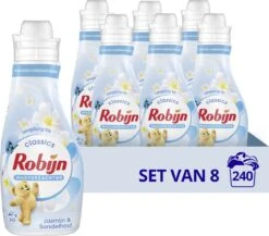 Robijn Jasmijn & Sandelhout Wasverzachter - 8 X 30 Wasbeurten- Voordeelverpakking 26 Robijn Jasmijn & Sandelhout Wasverzachter - 8 X 30 Wasbeurten- Voordeelverpakking -Sparkle home Winkel 1200x1053 1