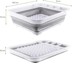 Merkloos Afdruiprek Voor Afwas - Afwasrek - Opvouwbaar - Inklapbaar - Compact - Vaatwasrek Met Bestekrekje -Sparkle home Winkel 1200x1057