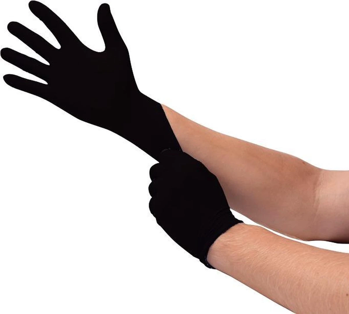 Handschoenen Wegwerp Nitril - Latex Vrij - Ongepoederd - Zwart - Maat XL - 100 Stuks 5 Handschoenen Wegwerp Nitril - Latex Vrij - Ongepoederd - Zwart - Maat XL - 100 Stuks - Afbeelding 3