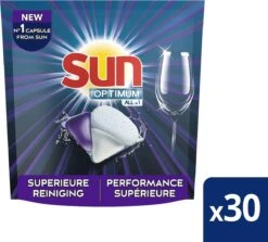 SUN® Sun Optimum All-in 1 Regular Capsules - 30 Vaatwastabletten - Maandbox 11 SUN® Sun Optimum All-in 1 Regular Capsules - 30 Vaatwastabletten - Maandbox -Sparkle home Winkel 1200x1084 2