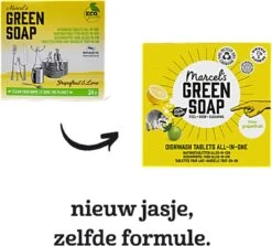 Marcel's Green Soap Vaatwastabletten Grapefruit & Limoen - 25 Stuks -Sparkle home Winkel 1200x1085 1