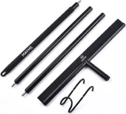 MAYMS® Vloerwisser Badkamer - Vloertrekker - Vloertrekker Met Steel - Floor Wiper - Aftrekker - RVS - Zwart - Design - Wisser - Vloerwisser Douche -Sparkle home Winkel 1200x1091 2