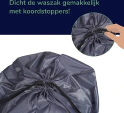 Wonair - Grote Waszak - Wash Me - Wastas - 60x90cm - Grijs - Met Trekkoord -Sparkle home Winkel 1200x1097 4