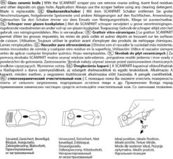 Scanpart Kookplaat Schraper - Schraapijzer - Radeermes - Voor Alle Glazen Kookplaten - Zoals Keramische Inductie En Halogeen Kookplaten - Kunststof - Vervangbaar Mesje - Krasvrij -Sparkle home Winkel 1200x1097 5