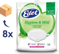 Edet Aloe Vera Vochtig Toiletpapier - 8 X 40 Stuks - Halfjaar Voorraad -Sparkle home Winkel 1200x1101 4