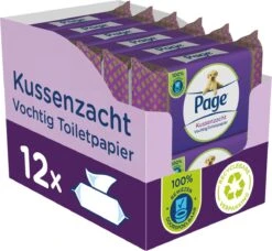Page Vochtig Toiletpapier - 12 X 38 Stuks - Kussenzacht Vochtig Wc Papier - Voordeelverpakking -Sparkle home Winkel 1200x1106 3