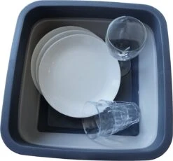 YUGN BLACK Opvouwbare Afwasteil 9 Liter - Afwasbak Teil Wasteil - Afwasbak Vierkant - Afwasteil Opvouwbaar - Ruimtebesparend - Cadeau Tip -Sparkle home Winkel 1200x1116 2