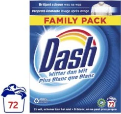Dash Waspoeder Original Wit - Wasmiddel - 72 Wasbeurten - Voordeelverpakking -Sparkle home Winkel 1200x1130
