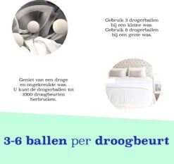 Casa Calma Drogerballen (6 Stuks) - Inclusief Opbergzakje - 100% Natuurlijk Schapenwol - Droger Ballen - Zero Waste Wasverzachter Bollen - Energiebesparend Drogen Met Droogbollen - Dryer Balls - Diervriendelijk & Milieuvriendelijk - Energie Besparen -Sparkle home Winkel 1200x1132 1
