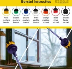 ESSIBLE Borstelboor - Set 20 Stuks - Schrobborstel - Polypropyleen - Borstel Boormachine - Schrobborstel - Schuurborstel - Automatische Reiniging - 20 Delige Borstelset Voor Boormachine -Sparkle home Winkel 1200x1145 2