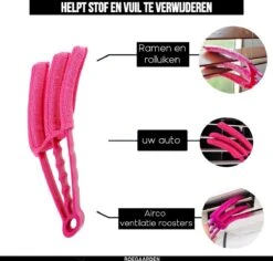 Jaloezie Reiniger - Lamellen Reiniger - Plumeau - Roze - Inclusief Voegenreiniger -Sparkle home Winkel 1200x1145 3