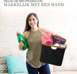 MIRI Opvouwbare Wasmand – Heupwasmand – Zwart – Wasmanden – Opbergmand – Wasbox – 45L – Bamboe – Laundry Basket 12 MIRI Opvouwbare Wasmand – Heupwasmand – Zwart – Wasmanden – Opbergmand – Wasbox – 45L – Bamboe – Laundry Basket -Sparkle home Winkel 1200x1150 4