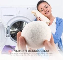 Merino Wollen Drogerballen XL - 10 Stuks - Herbruikbare Wasballen - Natuurlijke Wasverzachter - Wasbollen - Dryer Balls - Duurzame Nieuw-Zeelandse Droogballen -Sparkle home Winkel 1200x1158 5