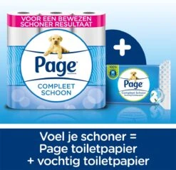 Page Vochtig Toiletpapier - 12 X 38 Stuks - Compleet Schoon Vochtig Wc Papier - Voordeelverpakking -Sparkle home Winkel 1200x1159 7