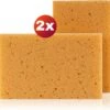 Merkloos Grote Schoonmaakspons - 2x Viscose Autospons - Spons - Schoonmaakartikelen - Auto Wassen - Autospons - Zachte Spons -Sparkle home Winkel 1200x1162 13