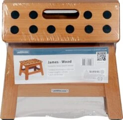 PUHLMANN - Inklapbare Kruk, JAMES, Hout, 23 Cm Hoog, Max 150 Kilo -Sparkle home Winkel 1200x1164 6
