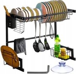 Afdruiprek Droger Zwart Voor Bestek Boven De Gootsteen 65 Cm X 29 Cm X 52 Cm 15 Afdruiprek Droger Zwart Voor Bestek Boven De Gootsteen 65 Cm X 29 Cm X 52 Cm -Sparkle home Winkel 1200x1167 2