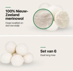 Tenify 6 XL Drogerballen + Extra Lavendel Olie - Wasbollen - Duurzaam - Schaapswol - Wasverzachter - Wasdrogerballen - Herbruikbare Droogballen - Energie Besparen -Sparkle home Winkel 1200x1169 3