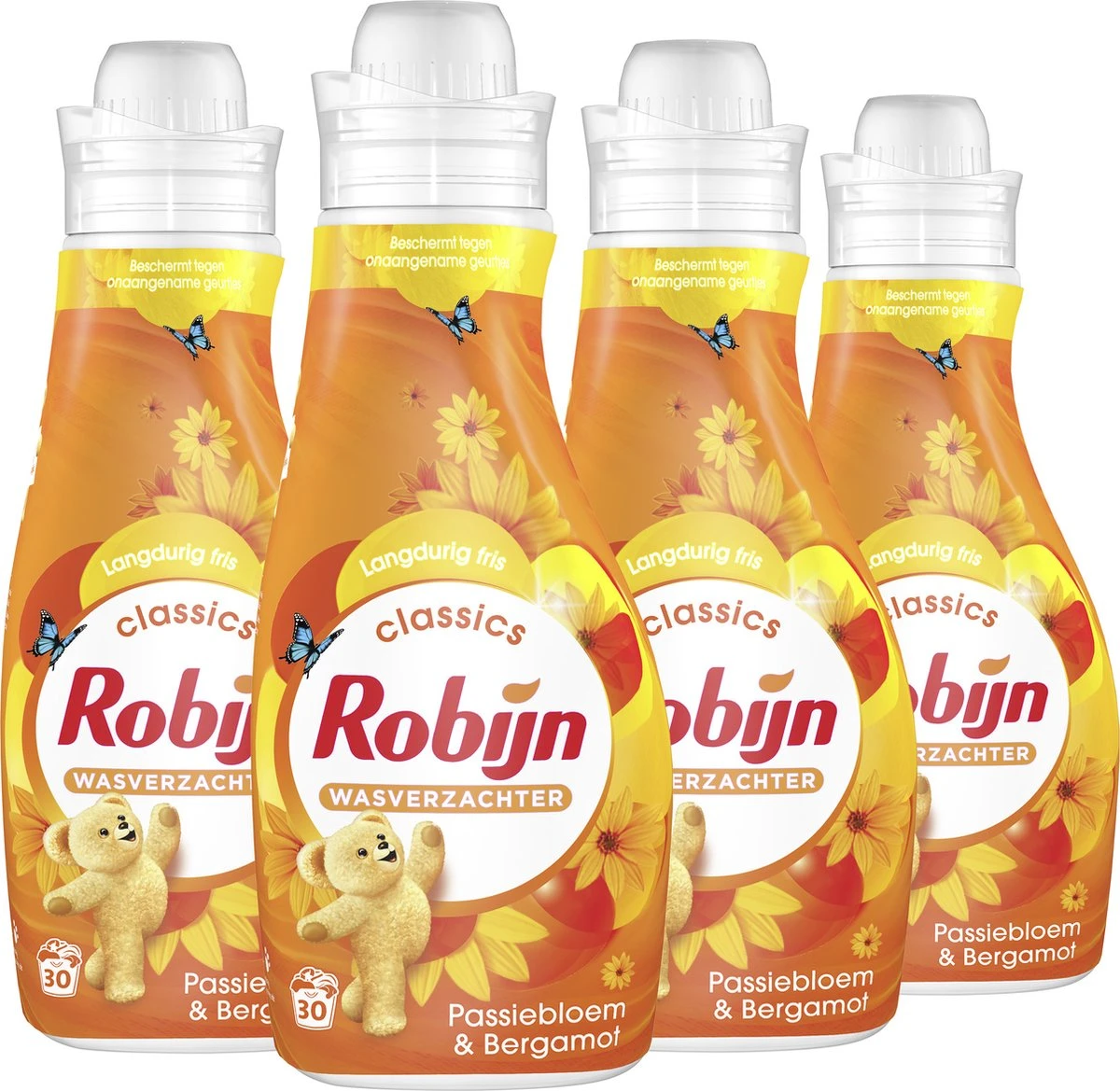 Robijn Classics Passiebloem & Bergamot Wasverzachter - 4 X 30 Wasbeurten - Voordeelverpakking 5 Robijn Classics Passiebloem & Bergamot Wasverzachter - 4 X 30 Wasbeurten - Voordeelverpakking - Afbeelding 3